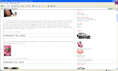 capture of vf personal blog